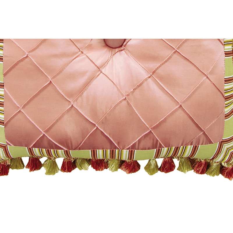 Pink Triple Curves Stitches Pillow Case main image 1